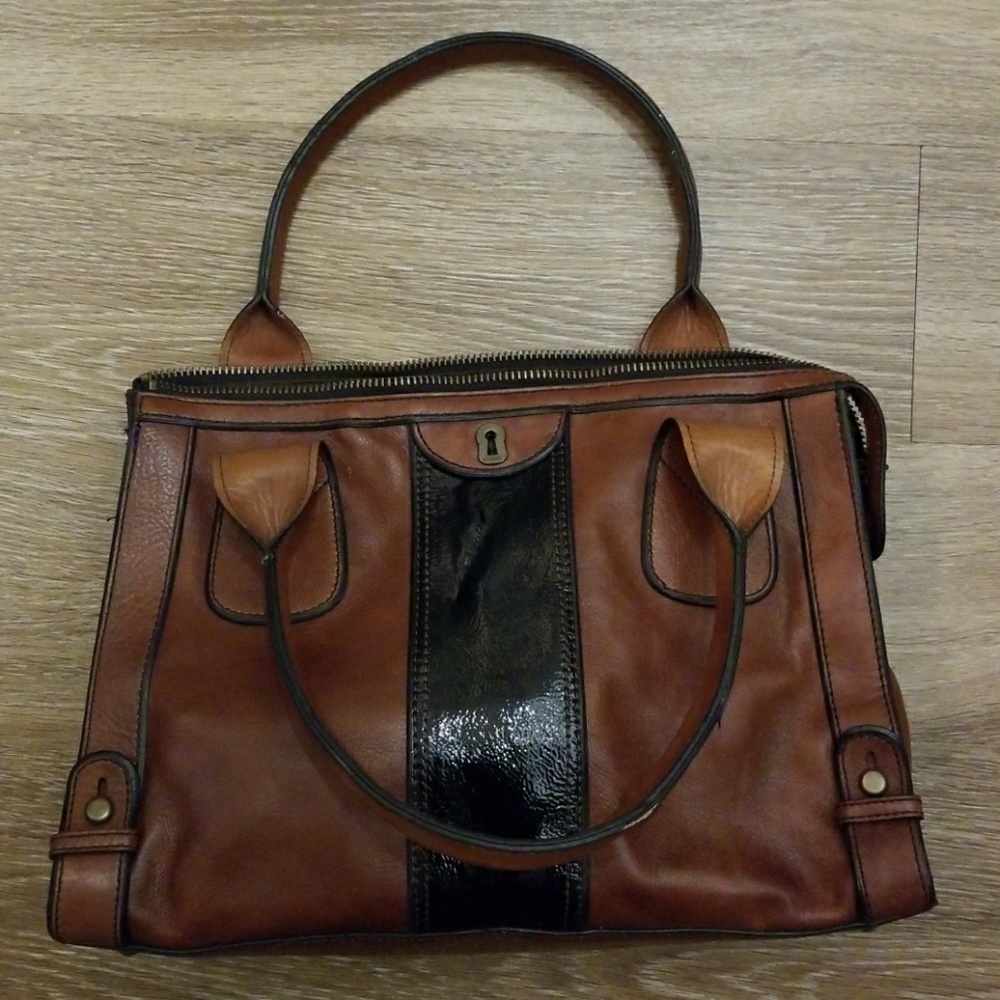 Fossil long live vintage 1954 tote purse bag